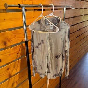 PINK Grey Tie-Dye set